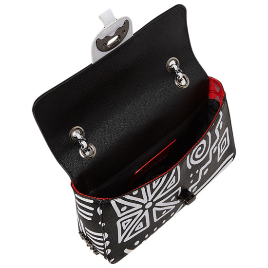 Sprayground Τσάντα ώμου Ai Tribal B&W Turn-Lock Hand Bag